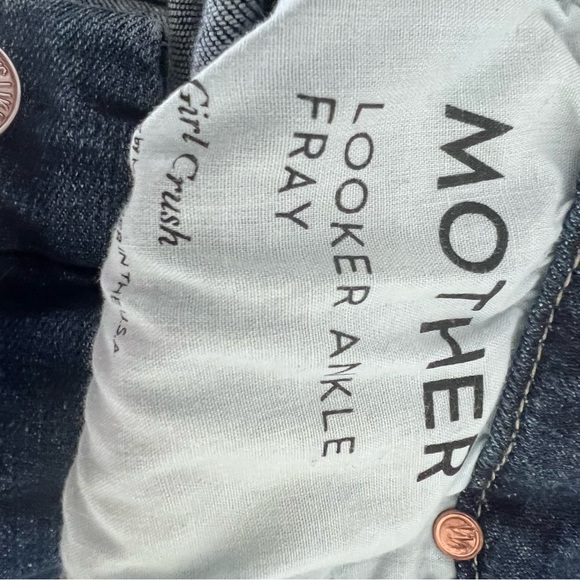 Mother Looked Ankle Fray Girl Crush Jeans size 25 - Picture 11 of 16